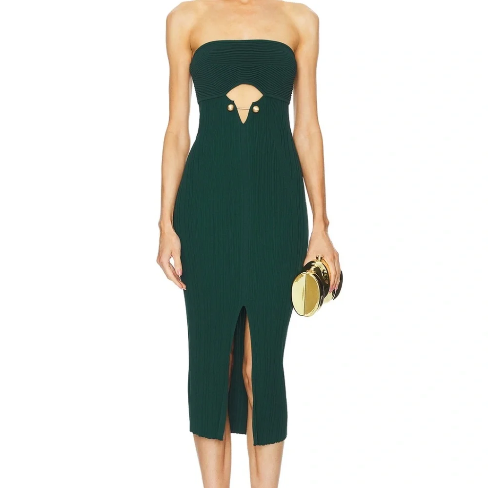 cult gaia | Dresses | Cult Gaia Christy Knit Midi Dress Missing Gold Detail  | Poshmark